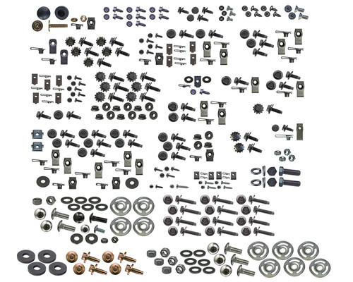 MASTER BODY HARDWARE KIT 1966 FORD FAIRLANE HINGES LATCHES BRACKETS HANDLES MIRROR BUMPERS STRIKERS BRACES (C6OB-63)