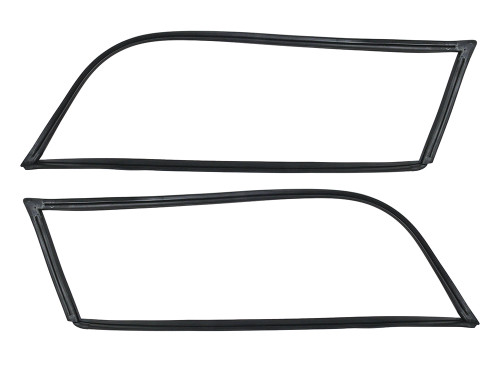 REAR QUARTER WINDOW WEATHERSTRIP 66-71 FORD FAIRLANE FALCON MONTEGO WAGON WITH STATIONARY WINDOWS PAIR (C6OZ71299045PR)