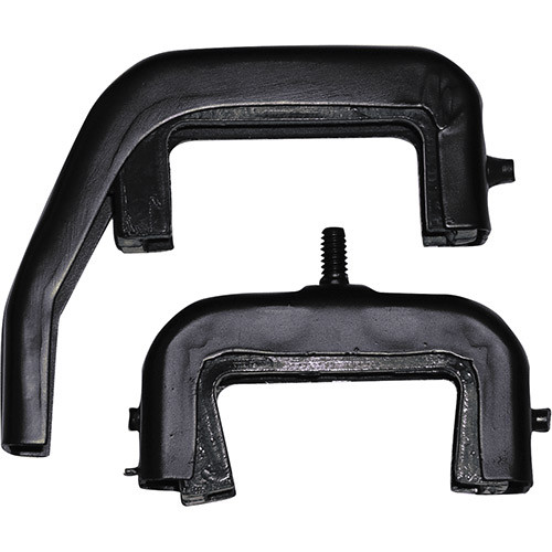 RADIATOR SUPPORT BRACKETS AND INSULATORS 1966-77 FORD BRONCO 289 302 3-CORE UPPER LOWER BLACK (C6TZ-8A193K)