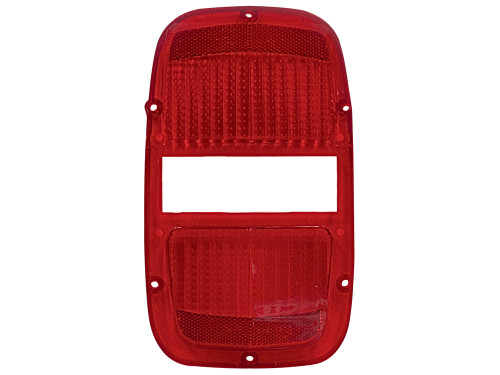 TAILLIGHT LENS 1967 FORD FAIRLANE 2- AND 4-DOOR SEDAN CLUB & SPORTS COUPE RED PLASTIC WITH CENTER CUT-OUT (C7OZ-13450A)