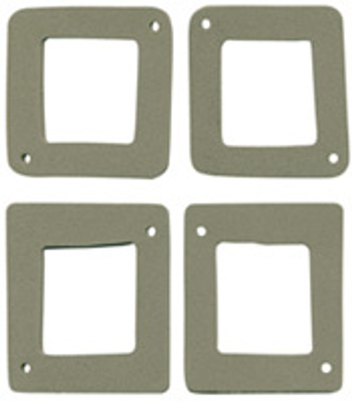 BACK-UP LIGHT LENS GASKETS 1967 FORD RANCHERO WITHOUT REFLECTORS AND FAIRLANE STATION WAGON 4-PIECE SET (C7OZ-15510B)
