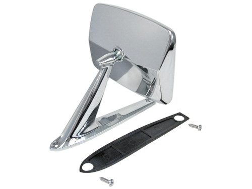 OUTSIDE MIRROR CHROME1967-79 FORD F100 F150 F250 F350 BRONCO EXTERIOR RECTANGULAR SIDE-VIEW LH OR RH (C7TZ-17696M)