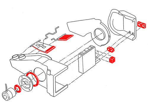 HEATER BOX SEAL KIT 1967-72 FORD F-SERIES F-100 F-250 F-350 PICKUP TRUCK (C7TZ-18500A)