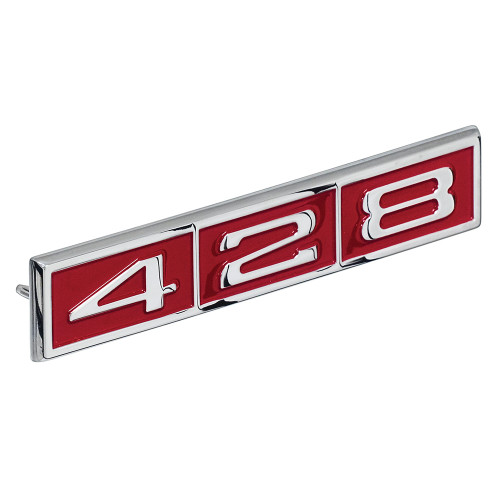 FENDER EMBLEM "428" 1968 FORD FAIRLANE TORINO 1968-69 GALAXIE 500 1969 COBRA (C8AZ-16228B) FENDER EMBLEM "428" 1968 FORD FAIRLANE TORINO 1968-69 GALAXIE 500 1969 COBRA (C8AZ-16228B)