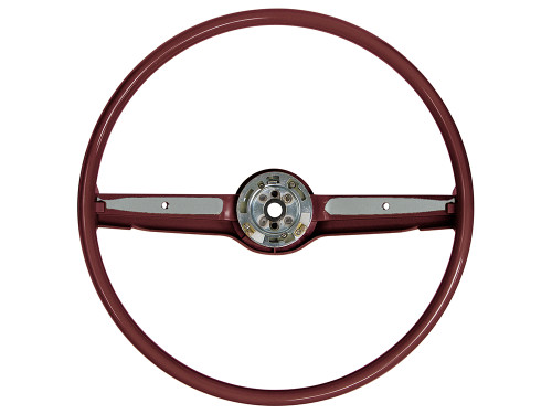 STEERING WHEEL 1968-69 FORD GALAXIE FAIRLANE MUSTANG COMET COUGAR 1968-70 FALCON & MORE RED 2-SPOKE 16" (C8AZ-3600-03)