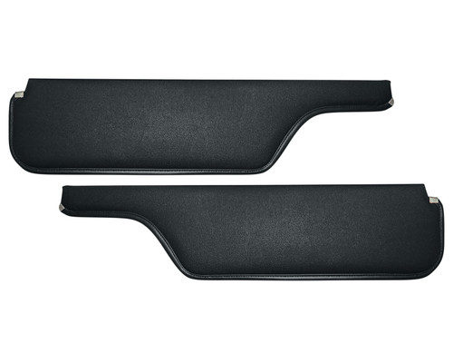 SUNVISORS 1968-69 FORD FAIRLANE TORINO SEDAN HARDTOP WAGON LH-RH PAIR BLACK (C8OZ-6504104-01)