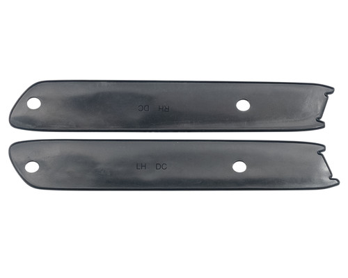 HOOD SIDE EMBLEM MOUNTING PADS 1968-72 FORD TRUCK F100 F250 F350 BEADED LH RH PAIR (C8TZ-16720BRP)