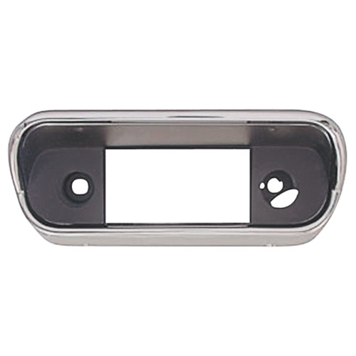 RADIO FACE PLATE 1967-68 FORD MUSTANG MERCURY COUGAR WITHOUT CONSOLE CHROME DIE-CAST SHELBY GT XR-7 (C8ZZ-18842A)