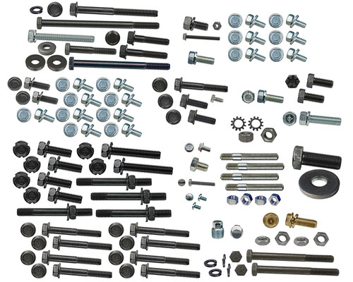 MASTER ENGINE FASTENER KIT 1969 FORD FAIRLANE MUSTANG 351W WITH AIR CONDITIONING 500 SHELBY GT 136-PIECE SET (C9OE-1129)