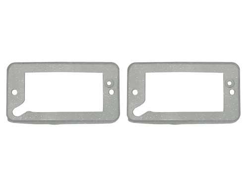 PARKING LIGHT BODY-TO-GRILLE PADS 1969-77 FORD BRONCO SPORT UTILITY WAGON ROADSTER GRAY EPDM RUBBER PAIR (C9TZ-13217A)