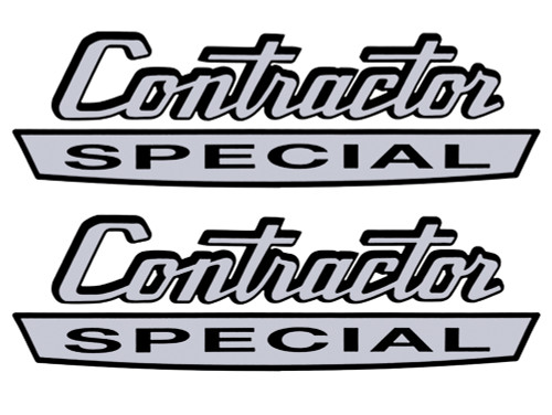 COWL SIDE DECALS - “CONTRACTOR SPECIAL” 1967-69 FORD TRUCK F100 F250 F350 (C9TZ-16720B)