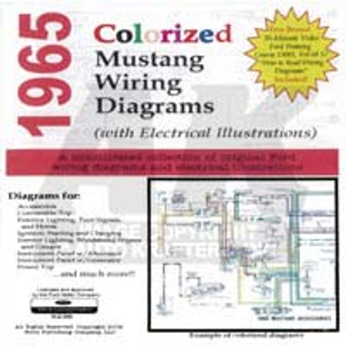 CD 65 MUSTANG COLORIZED WIRING DIAGRAM