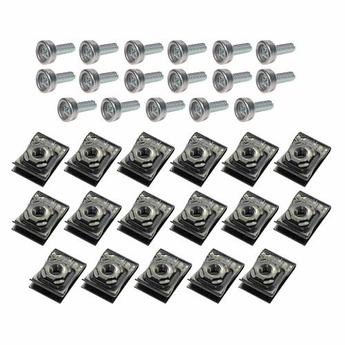 CONVERTIBLE TOP SNAP STUDS KIT 1963-65 FORD FALCON CONVERTIBLE MERCURY COMET 1965-67 MUSTANG - 17 SCREWS AND NUTS (CV17)