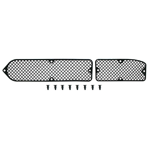 COWL TOP VENT SCREENS 1970-71 FORD TORINO MONTEGO BROUGHAM GT SQUIRE COBRA MX BLACK INCLUDES RETAINERS (D0OZ-65018A16-7)