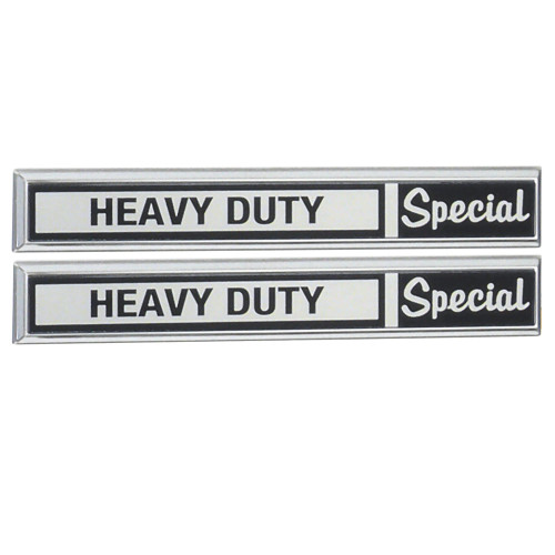 COWL SIDE EMBLEMS - “HEAVY DUTY SPECIAL” 1970-72 FORD TRUCK F100 F250 F350 (D0TZ-16720H) COWL SIDE EMBLEMS - “HEAVY DUTY SPECIAL” 1970-72 FORD TRUCK F100 F250 F350 (D0TZ-16720H)