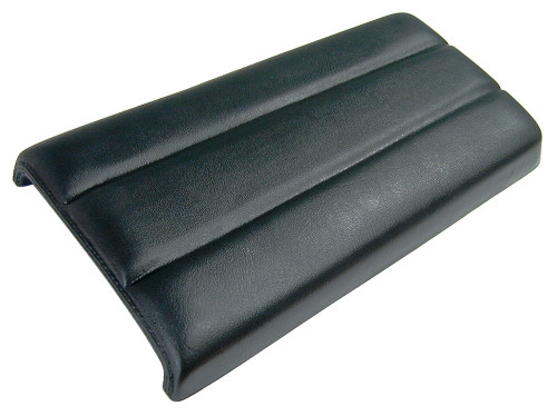 CONSOLE ARM REST PAD 1970 FORD MUSTANG WITH DELUXE INTERIOR 1969-70 MERCURY COUGAR BLACK RIBBED DESIGN (D0ZZ-6506024BK)