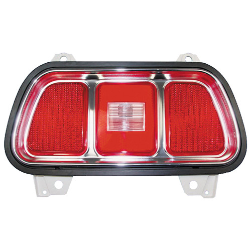 TAILLIGHT HOUSING ASSEMBLY 1971-73 FORD MUSTANG BOSS 302 351 GRANDE MACH 1 WITH LENS AND BEZEL REAR LAMP (D1ZZ-13450KIT)