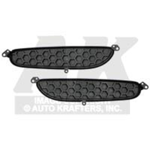 HOOD SCOOP GRILLES 1971-73 FORD MUSTANG BOSS GRANDE MACH 1 SHELBY GT NON-FUNCTIONAL HONEYCOMB LH RH PAIR (D1ZZ-16624)