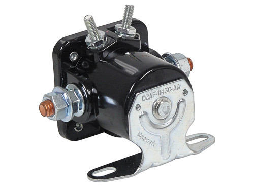 STARTER SOLENOID 1956-78 FORD & MERCURY VEHICLES LIKE FAIRLANE FALCON MUSTANG & MORE 12V MOTORCRAFT BLACK (D2AF-11450AA)