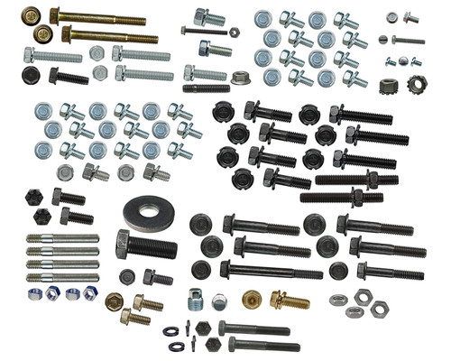 MASTER ENGINE FASTENER KIT 1972-73 FORD TORINO AND MUSTANG WITH 351C 4V ENGINE BOSS MACH 1 GRANDE 125-PC SET (D2OE-1179)