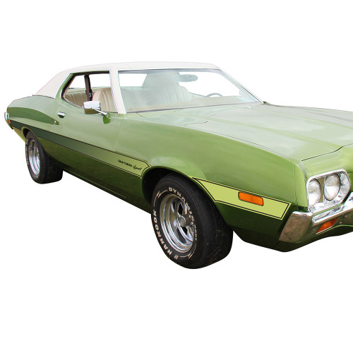 BODY SIDE STRIPE KIT 1972 TORINO 2-DOOR HARDTOP GREEN LASER (D2OZ-20000GRN)