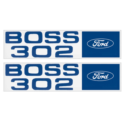 VALVE COVER DECALS 1969-70 FORD MUSTANG BOSS 302 MERCURY COUGAR PAIR (DF138)