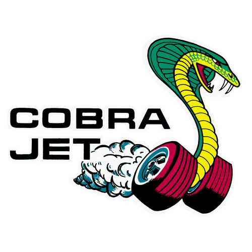 WINDOW DECAL COBRA JET EXTERIOR RIGHT SIDE (DF393)