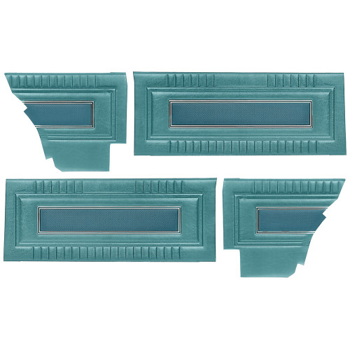 DOOR PANELS 1966-67 FORD FAIRLANE HARDTOP BLACK FRONT-REAR 500XL