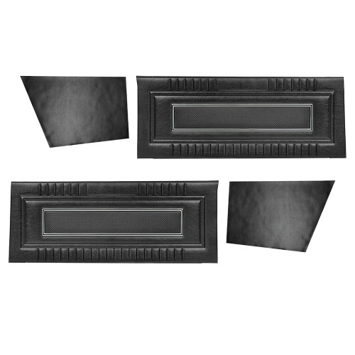 DOOR PANELS 1966-67 FORD FAIRLANE CONVERTIBLE BLACK FRONT-REAR 500XL GT GTA (DP66FL76-01FR)