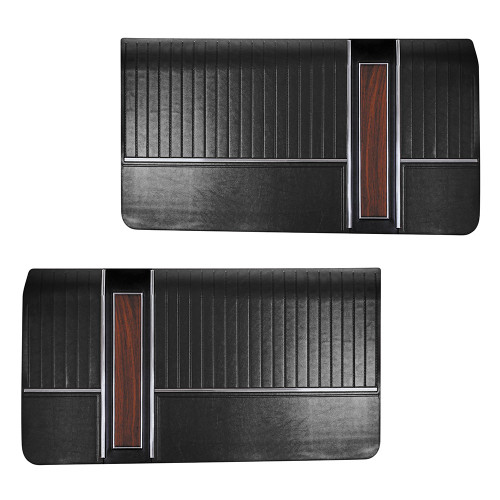 DOOR PANELS 1965 FORD FAIRLANE 500 2-DOOR BLACK FRONTS ONLY LH-RH