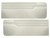 DOOR PANELS - LUXURY DECOR WHITE 1973-75 FORD MAVERICK 2-DOOR MERCURY COMET LH-RH FRONT PAIR (DP73MV62-05LDC)