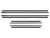 BELTLINE WEATHERSTRIP 1964 FORD GALAXIE CUSTOM 4-DOOR SEDAN STATION WAGON INNER-OUTER FRONT-REAR 8-PC SET (FD120)