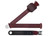 RETRACTABLE LAP AND SHOULDER BELT BURGUNDY WITH STARBURST DESIGN PUSH-BUTTON HANDLE (369-BRG-12)