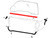 BELTLINE WEATHERSTRIP KIT 1970-71 FORD RANCHERO WITHOUT CHROME UPPER DOOR MOULDING (D0OZ-21452-66K)