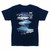 T-SHIRT GALAXIE 500 NAVY BLUE MEDIUM (FM3GXNVM)