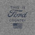 T-SHIRT "PROUD AMERICAN - THIS IS FORD COUNTRY" FORD TRUCK GRAPHITE HEATHER MEDIUM (FMPATGHM)