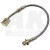 BRAKE HOSE 1976-77 FORD BRONCO WITH DISC BRAKES SPORT UTILITY CUSTOM CLEAR JACKET FRONT BRAIDED SS LH SIDE (77015SS-CL)