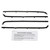 BELTLINE WEATHERSTRIP 1957-60 FORD F-100 F-250 F-350 PICKUP DOOR WINDOW FELT FUZZIES WITH CLIPS INSTALLED (B7C-8121452)