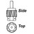 SPEEDOMETER DRIVEN GEAR FORD AND MERCURY 3-SPEED OR AUTOMATIC 18 TEETH WHITE RH HELIX TILT (C0DD-17271B)