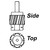 SPEEDOMETER DRIVEN GEAR FORD AND MERCURY 3-SPEED AND AUTOMATIC 16 TEETH WHITE RH HELIX TILT (C0DZ-17271A)