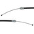 FRONT BRAKE CABLE 1960-61 FORD FALCON SEDAN BEFORE 5-1-61 PARKING EMERGENCY APPROXIMATELY 49.875 INCHES LONG (C1DD-2853A)