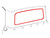 BACK GLASS WEATHERSTRIP 1961-66 FORD F-100 PICKUP TRUCK WITH FLAT REAR WINDOW 1-PIECE RUBBER SEAL (C1TB-8142084A)