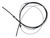 REAR BRAKE CABLE 1964-65 FORD FALCON V8 EXCEPT CONVERTIBLE AND MERCURY COMET STATION WAGON FUTURA VILLAGER (C4DZ-2A635C)