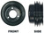 CRANKSHAFT PULLEY 1965-67 FORD GALAXIE LTD RANCH WAGON 65 MUSTANG & MORE 289 WITH POWER STEERING 3-GROOVE (C5AZ-6312DP)