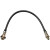 FRONT BRAKE HOSE 1965-66 FORD MUSTANG WITH DISC BRAKES SHELBY GT BRAIDED SS LH OR RH SIDE BLACK JACKET (C5ZZ-2078ASS-BK)