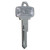IGNITION KEY BLANK 1964.5-66 FORD MUSTANG PONY RUNNING HORSE AND FOMOCO LOGO (C5ZZ-6522053B)