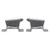ENGINE FRAME MOUNTS 1966-69 FORD FAIRLANE FALCON AND COMET WITH 390 427 428 ENGINE SUPPORTS LH RH PAIR (C6OZ-60289PR)