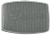 CLUTCH OR BRAKE PEDAL PAD 1966-77 FORD BRONCO BLACK MOLDED RIBBED RUBBER WITH NAME IN SCRIPT & BEADED EDGE (C6TZ-2457BR)