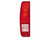 TAILLIGHT LENS 1967-72 FORD F-100 F-250 STYLESIDE PICKUP TRUCK 1966-77 BRONCO RED WITH CLEAR BACK-UP LH (C7TZ-13450F)