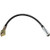 BRAKE HOSE FRONT LH 1968 FORD GALAXIE DISC BRAKES BRAIDED STAINLESS STEEL BLACK JACKET LTD MONTEREY (C8AZ-2078BSS-BK)